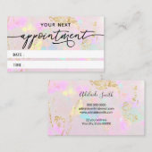 roze optische textuurkaart visitekaartje (Voorkant / Achterkant)