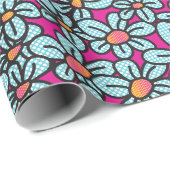 Roze opvulpapier voor Pop met ventilatorriem Cadeaupapier (Rol Hoek)