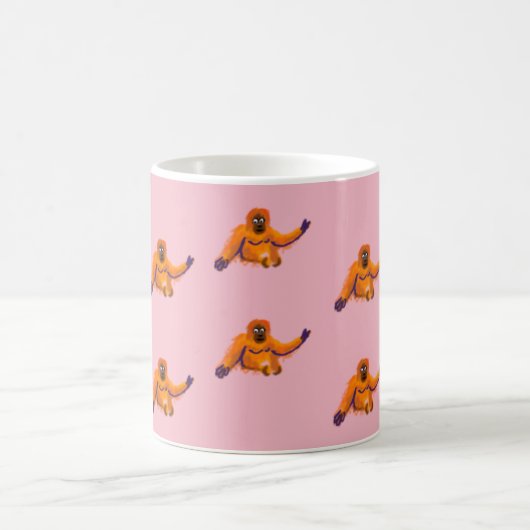 roze Orangutan mok van John Dyer (Center)