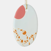 roze & oranje 1276 abstracte kunst keramisch ornament (Rechts)