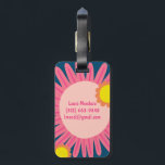 Roze Oranje aanjager GEPERSONALISEERD INITIALEN Bagagelabel<br><div class="desc">Bereid u voor op uw vakantie met dit vrolijke bagagelabel - u kunt uw contactgegevens aan de andere kant toevoegen of een eenzijdig ontwerp selecteren. Met de hand getekend ontwerp voor jou. Verander de kleur of de doopvont van de letters zoals u houdt van. Bekijk mijn winkel voor meer patronen...</div>