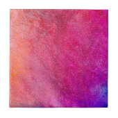 Roze Oranje Abstract Cool Pattern Modern Tegeltje (Voorkant)