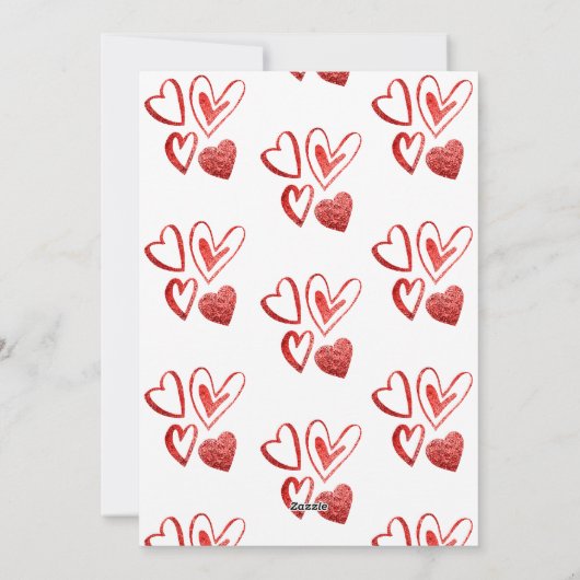 Roze Oranje Airedale Valentijnsdag Gift Dog Feestdagenkaart (Achterkant)