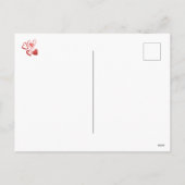 Roze Oranje Airedale Valentijnsdag Gift Dog Feestdagenkaart (Achterkant)