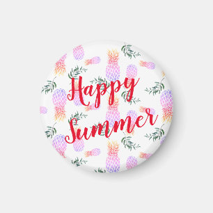 ROZE & ORANJE ANANAS HAPPY SUMMER MAGNEET