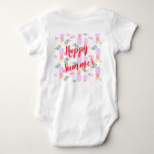 ROZE & ORANJE ANANAS HAPPY SUMMER ROMPER (Achterkant)