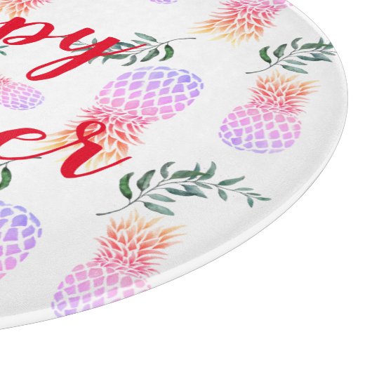 ROZE & ORANJE ANANAS HAPPY SUMMER SNIJPLANK (Hoek)