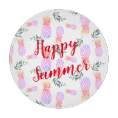 ROZE & ORANJE ANANAS HAPPY SUMMER SNIJPLANK (Voorkant)