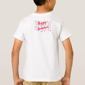 ROZE & ORANJE ANANAS HAPPY SUMMER T-SHIRT (Achterkant)