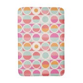 Roze Oranje Blauw Geometrisch Patroon Badmat (Voorkant Verticaal)
