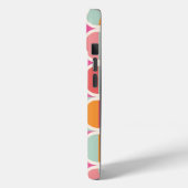Roze Oranje Blauw Geometrisch Patroon Case-Mate iPhone Case (Achterkant / Links)