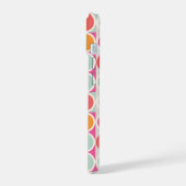 Roze Oranje Blauw Geometrisch Patroon iPhone 15 Case (Linkerkant)