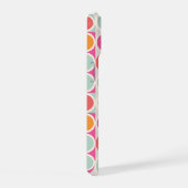 Roze Oranje Blauw Geometrisch Patroon iPhone 15 Case (Rechterkant)