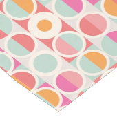Roze Oranje Blauw Geometrisch Patroon Medium Tafelloper (Hoek)