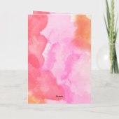 Roze Oranje Boxer Valentijnsdag Gift Dog Kaart (Achterkant)