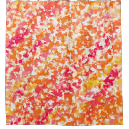 Roze Oranje Crayon Colors Fun Douchegordijn