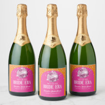 Roze Oranje Disco Bruid Era Bruiloft Feest
