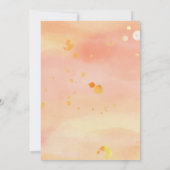 Roze Oranje Eiffeltoren White Floral Sweet 16 Kaart (Achterkant)