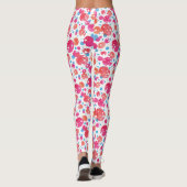 Roze, Oranje en blauwe Stippen OntwerpLeggings Leggings (Achterkant)
