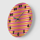 Roze, Oranje en Faux metalen strips Grote Klok (Hoek)