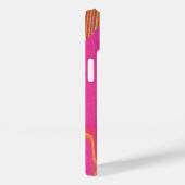roze oranje en gele golven Case-Mate iPhone case (Achterkant / Rechts)