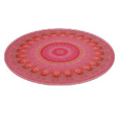 Roze, Oranje en gele Mandala Snijplank (Hoek)