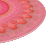 Roze, Oranje en gele Mandala Snijplank (Hoek)