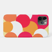 Roze, Oranje en gele pokadots Case-Mate iPhone Case (Achterkant (horizontaal))