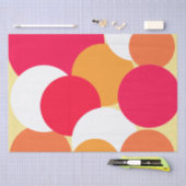 Roze, Oranje en gele pokadots Tissuepapier (Craft)