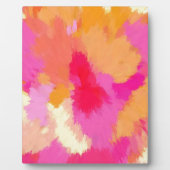 Roze, Oranje en gele Waterverven Fotoplaat (Voorkant)