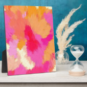 Roze, Oranje en gele Waterverven Fotoplaat (Zijkant)