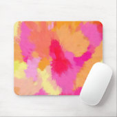 Roze, Oranje en gele Waterverven Muismat (Met muis)