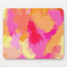 Roze, Oranje en gele Waterverven Muismat