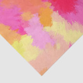 Roze, Oranje en gele Waterverven Tissuepapier (Detail)