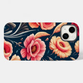  roze, Oranje en rood ventilatorpatroon Case-Mate iPhone Case (Achterkant (horizontaal))