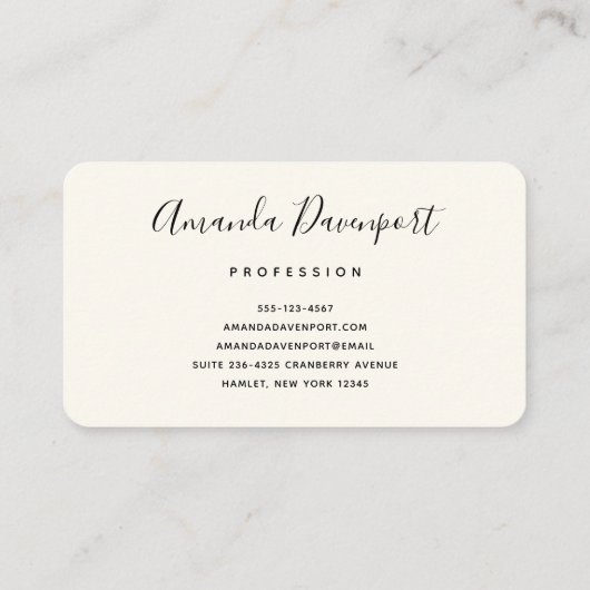 Roze, Oranje en witte rozen Floral Bouquet Visitekaartje (Achterkant)