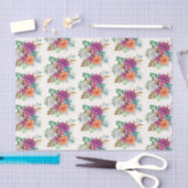 Roze, Oranje en witte rozen - Floral Patroon Tissuepapier (Craft)