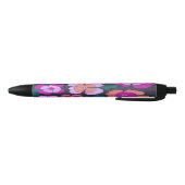 Roze Oranje en Zwarte Floral Pen (Bodem)
