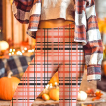 Roze, Oranje en zwarte Plaid Herfst