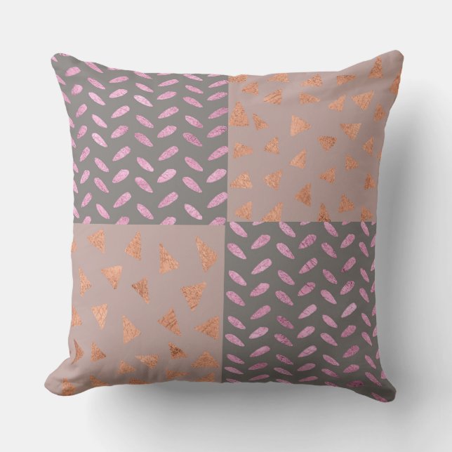 Roze/Oranje Folie Kussen (Voorkant)