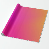 Roze Oranje gele ombre Cadeaupapier (Uitgerold)
