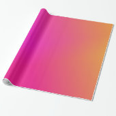 Roze Oranje gele ombre Cadeaupapier (Uitgerold)