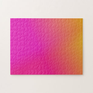 Roze Oranje gele ombre Legpuzzel