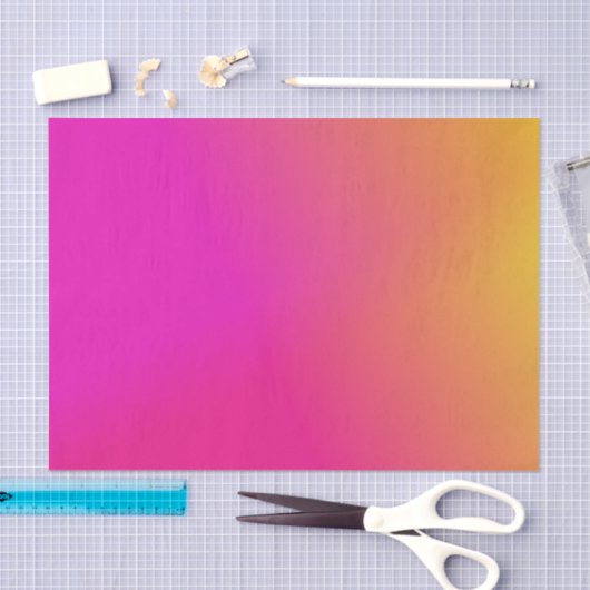 Roze Oranje gele ombre Tissuepapier (Craft)