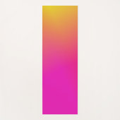 Roze Oranje gele ombre Yogamat (Voorkant)