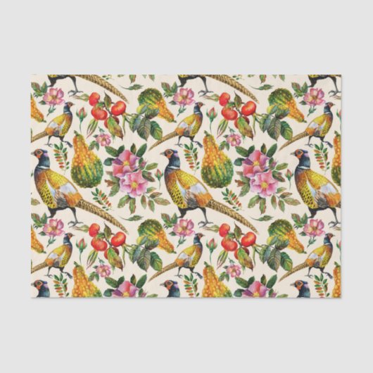  roze oranje gele rozen bloemen tissuepapier (Voorkant)