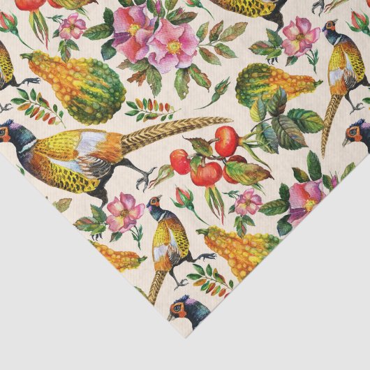  roze oranje gele rozen bloemen tissuepapier (Detail)