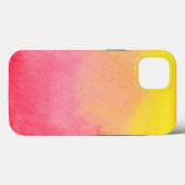 Roze Oranje gele Waterverf Ombre Case-Mate iPhone Case (Achterkant (horizontaal))