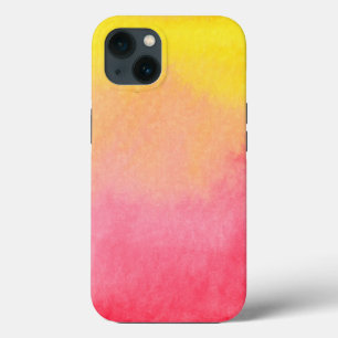 Roze Oranje gele Waterverf Ombre Case-Mate iPhone Case
