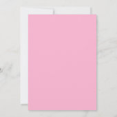 Roze Oranje Geschulpte Doodle Bruidsfeest Uitnodig Kaart (Achterkant)